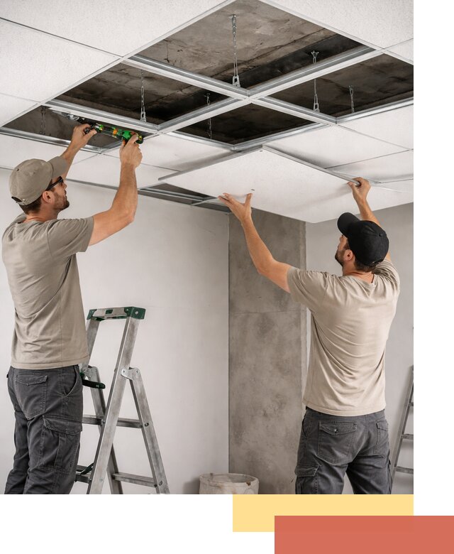 Монтаж потолка Армстронг под ключ в Смоленске