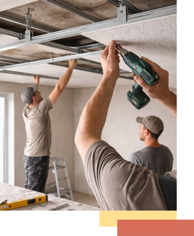 Монтаж акустического потолка в Смоленске под ключ