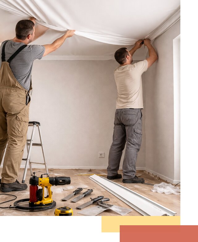 Монтаж ПВХ натяжного потолка в Смоленске качественно и быстро