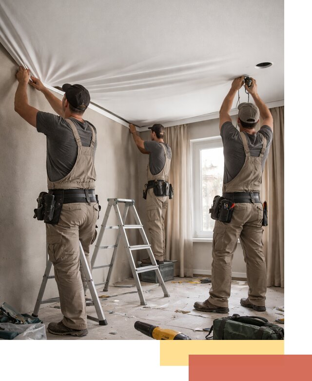 Монтаж матового натяжного потолка в Смоленске качественно и быстро