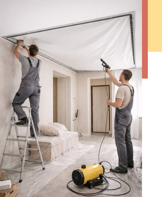 Монтаж натяжного потолка в прихожей в Смоленске от 2718 руб. под ключ | ОТДЕЛОЧНИК-Смл