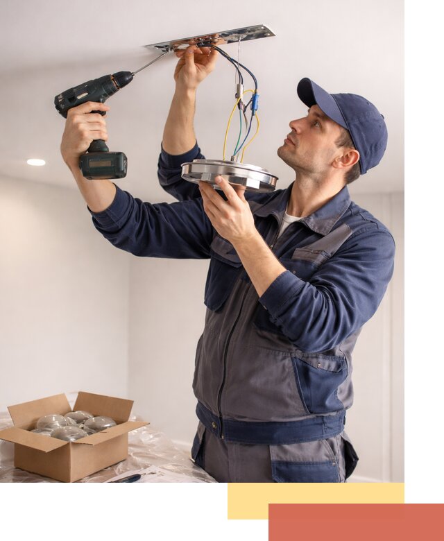 Установка люстры в натяжной потолок в Смоленске