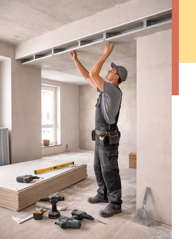 Потолок из гипсокартона с нишей в Смоленске от 1282 руб. под ключ | ОТДЕЛОЧНИК-Смл