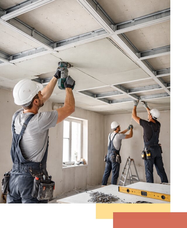 Кессонный потолок из гипсокартона под ключ в Смоленске