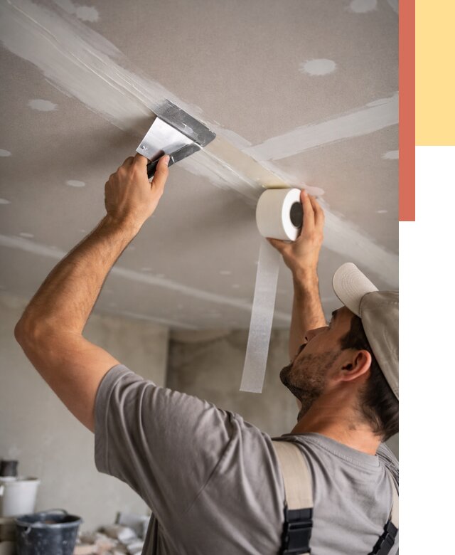 Обработка швов потолка ГКЛ в Смоленске от 7691 руб. под ключ | ОТДЕЛОЧНИК-Смл