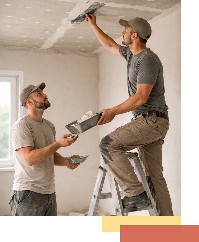 Шпаклевка потолка из гипсокартона в Смоленске качественно и быстро