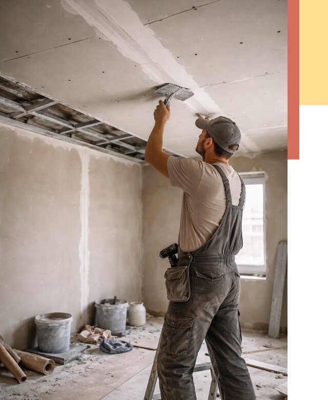 Ремонт потолка из гипсокартона в Смоленске от 667 руб./м² — быстро и недорого | ОТДЕЛОЧНИК-Смл
