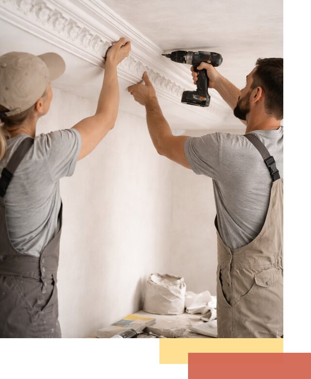 Профессиональный монтаж лепнины на потолок в Смоленске