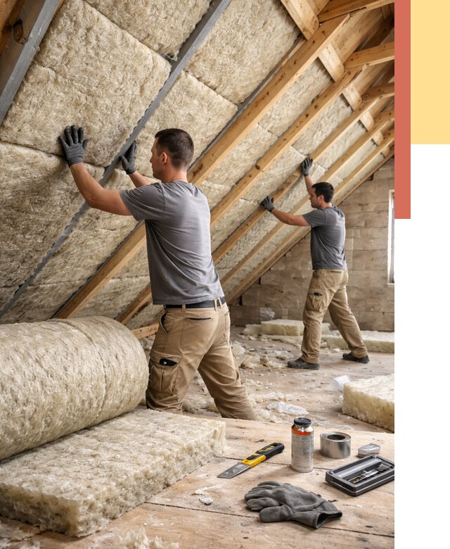 Утепление потолка минватой в Смоленске от 1487 руб. — быстро и недорого | ОТДЕЛОЧНИК-Смл