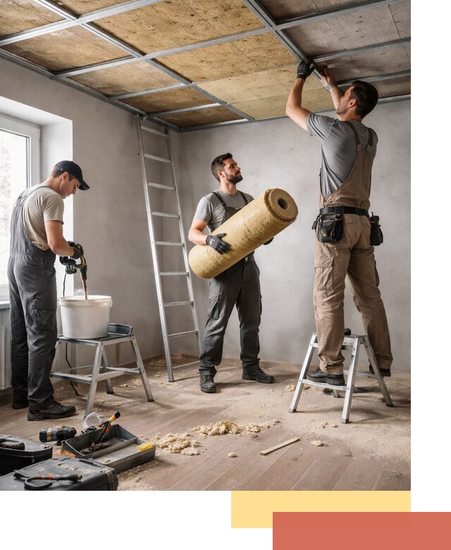 Шумоизоляция потолка в Смоленске: профессиональный монтаж и отделка